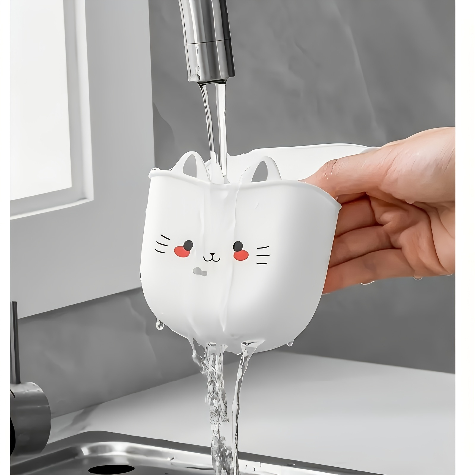 Karikatür Kedi Sepeti Yumuşak  - Silicone Tap Washer incelemesi ve fiyatı